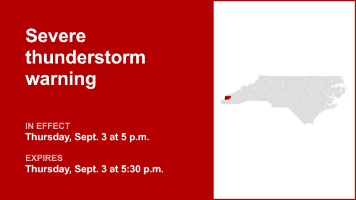 UPDATE: Severe thunderstorm warning previously issued for Graham County will expire at 5:30 p.m. 