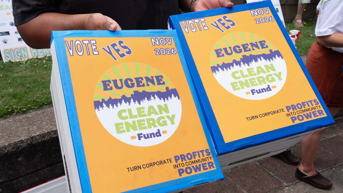 Eugene Clean Energy Fund backers outraise opponents 8-to-1 