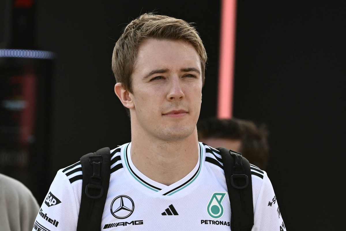  Mercedes' reserve driver Fred Vesti at the 2025 Formula 1 Italian Grand Prix free practice 1. Photo by Philippe Lopez / AFP via Getty Images