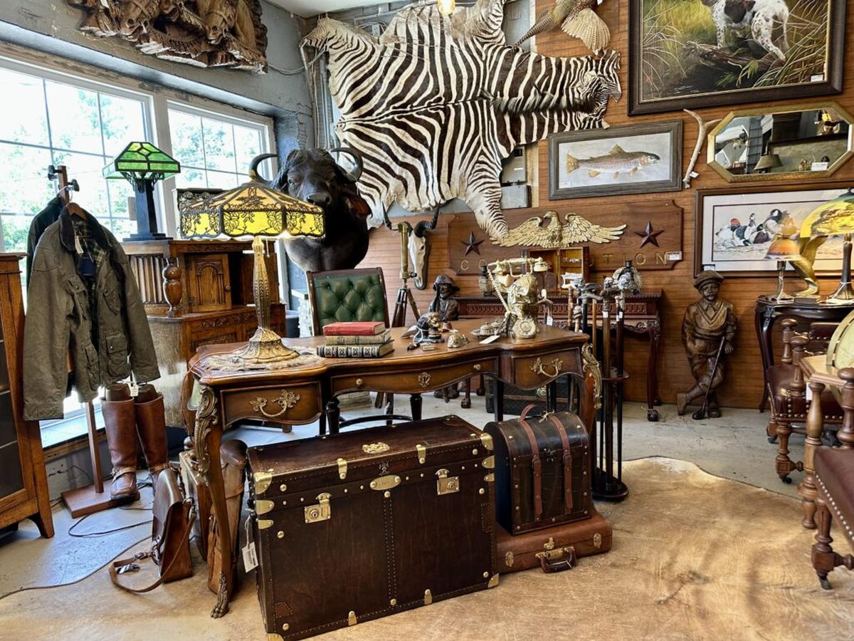  Mantiques sells old things guys like in a three-story building in downtown Brevard. Photo credit: Cathy Bennett Kopf 