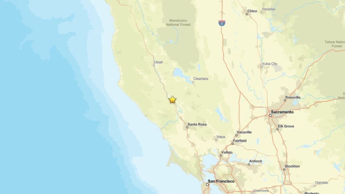 Earthquake measuring 2.2 struck area close to Cloverdale, CA on July 15 