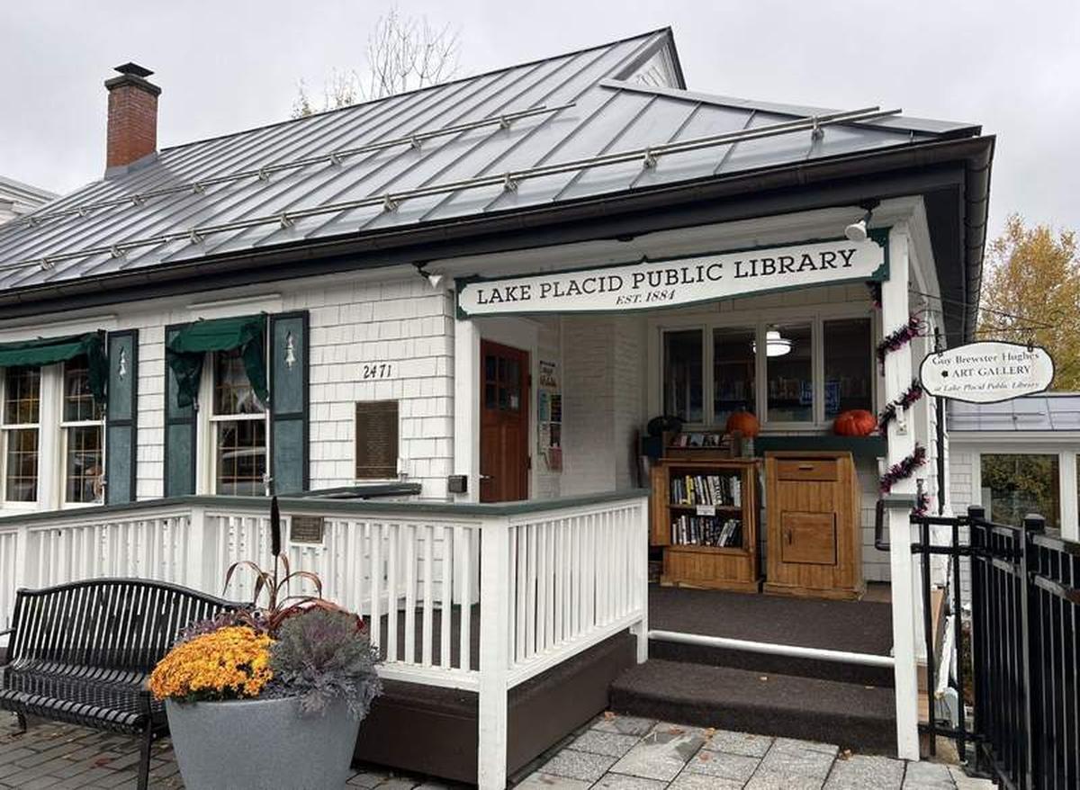  Downtown Main Street in Lake Placid has a variety of shops and charming places to explore, including the public library. Photo credit: Alexa Mellardo. 