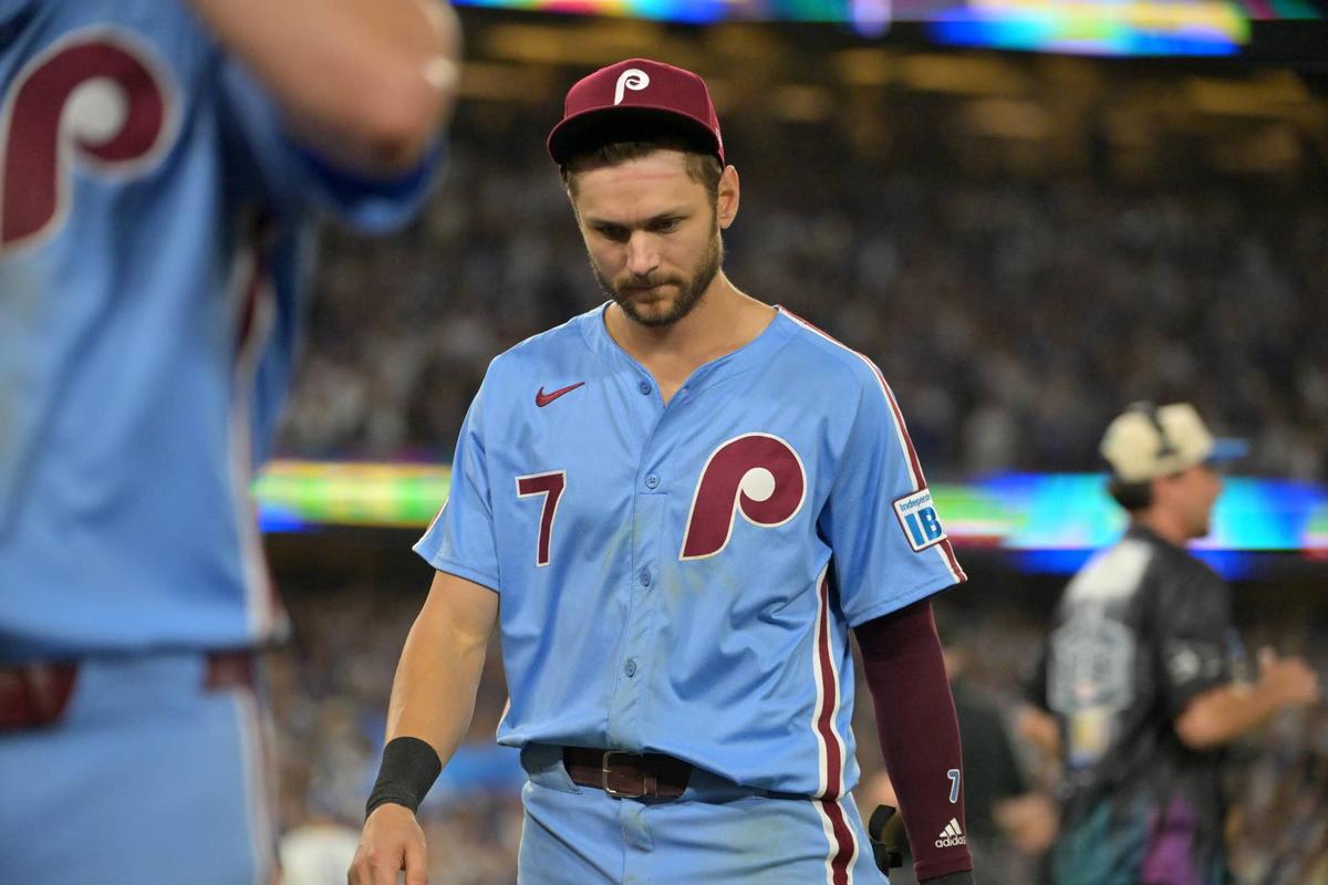  Philadelphia Phillies shortstop Trea Turner (7) © Jayne Kamin-Oncea-Imagn Images