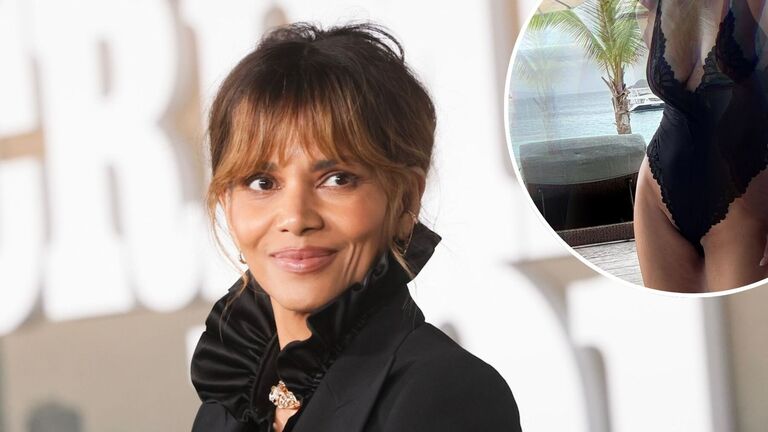 Halle Berry Shows Off Her Bare Backside in Cheeky Thong Swimwear on Vacation 