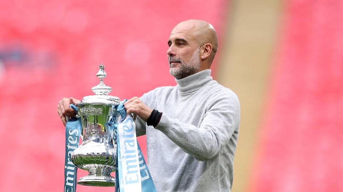 Guardiola won 20 trophies during his time at Man City. | Catherine Ivill/AMA/Getty Images 