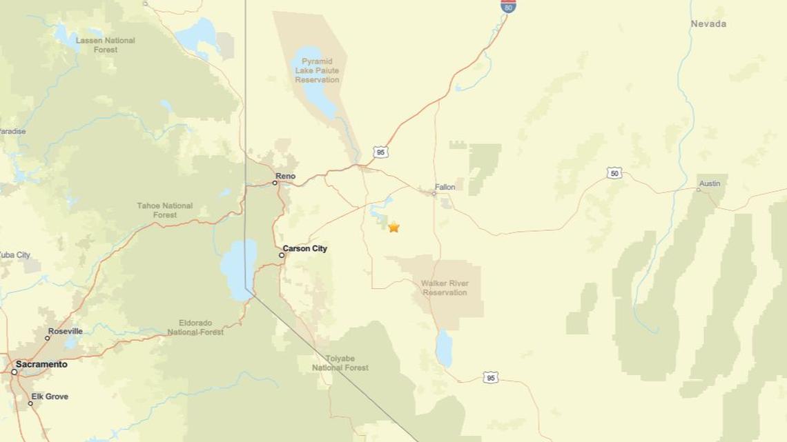 Update: Earthquake shakes region near Silver Springs, NV on April 15 - 3.4 magnitude detected 