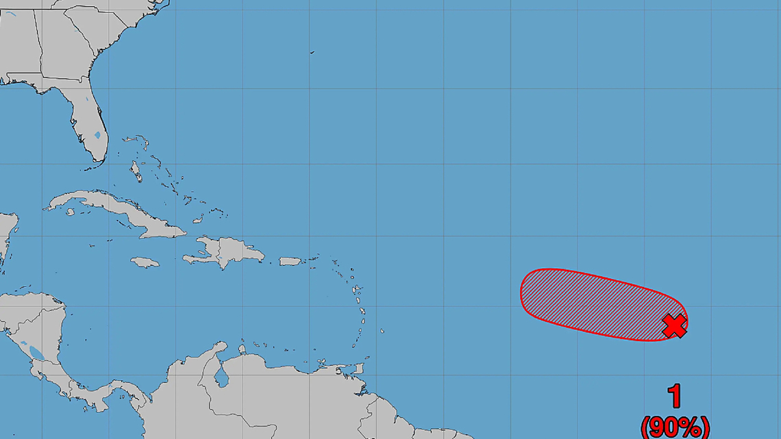Tropical Storm Dolly forms in the Atlantic, hurricane center says