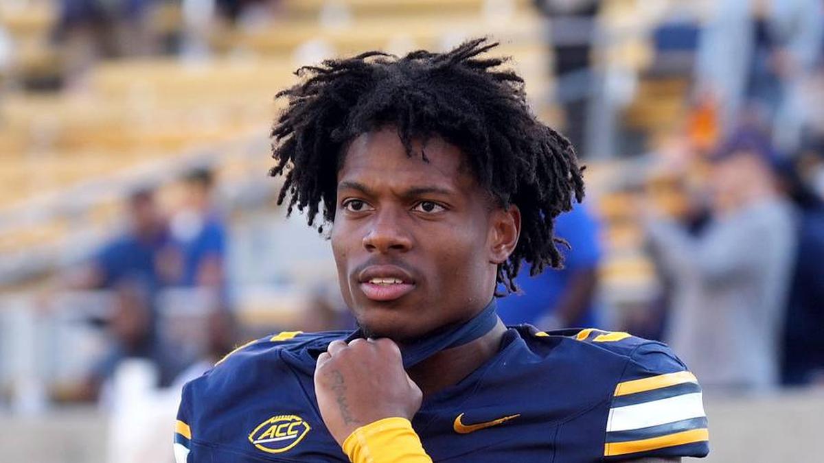  Sep 6, 2025; Berkeley, California, USA; California Golden Bears defensive back Hezekiah Masses (5) after the game against the Texas Southern Tigers at California Memorial Stadium. Mandatory Credit: Darren Yamashita-Imagn Images | Darren Yamashita-Imagn Images 