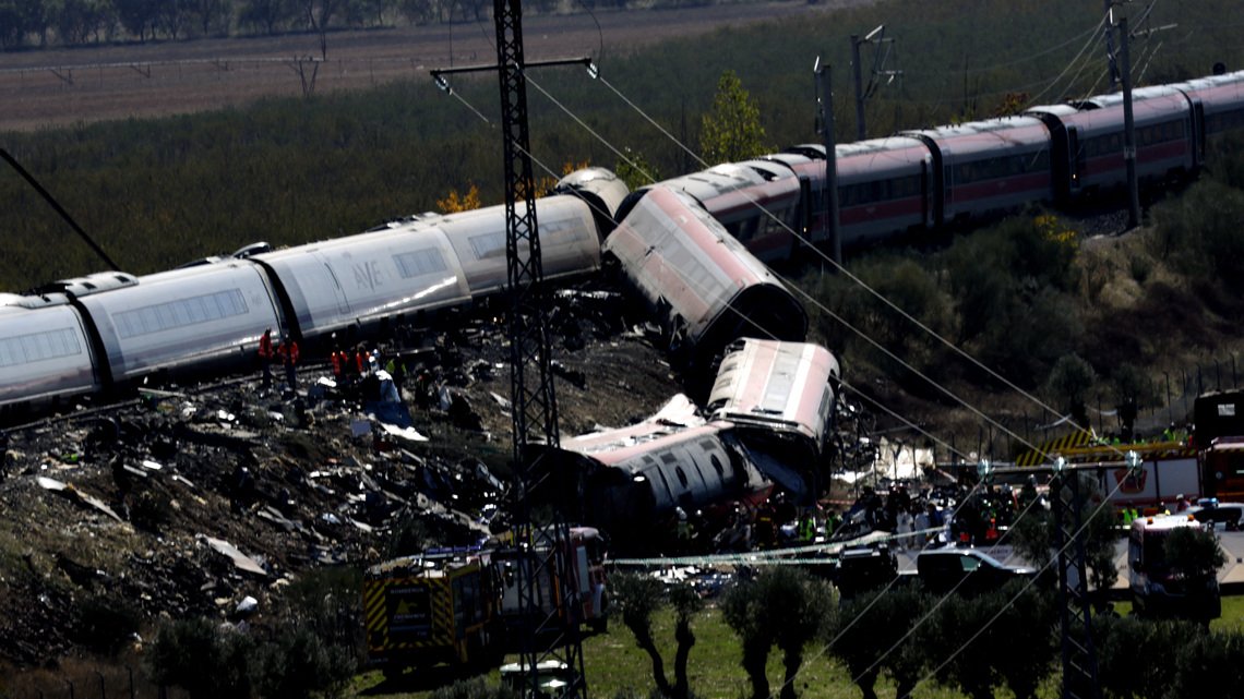 At least 68 people dead in Spain's second major train crash this year 