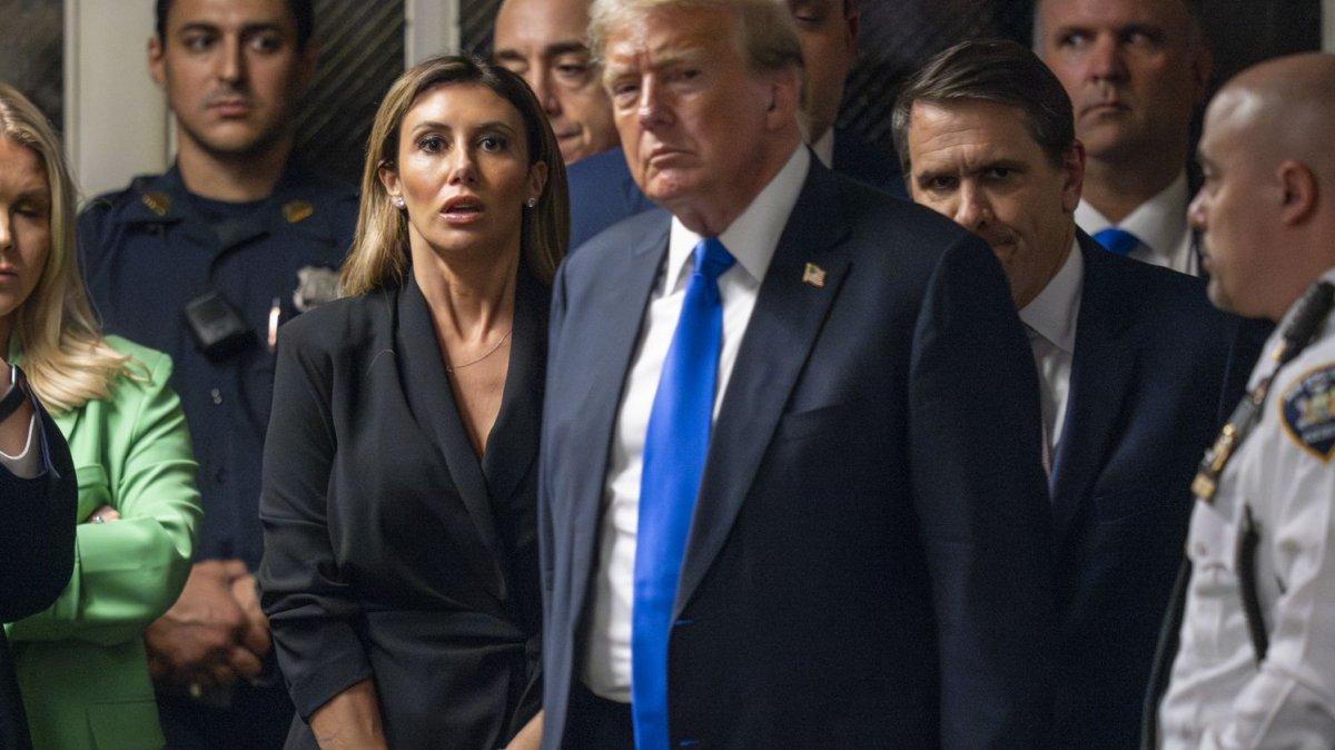 Former President Donald Trump exits the courtroom after hearing the verdict in his criminal trial at Manhattan Criminal Court in New York on May 30, 2024. File Photo by Steven Hirsch/UPI