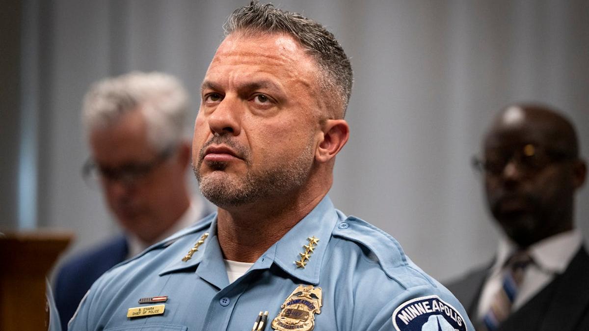 Minneapolis Police Chief Brian O'Hara attends a Minneapolis City Council meeting in July 2024. (Leila Navidi/The Minnesota Star Tribune/TNS)