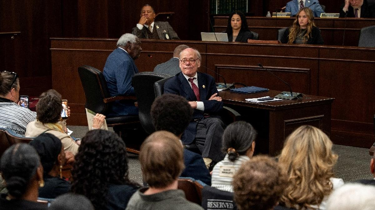 U.S. Rep. Steve Cohen (D-TN) looks on after testifying in the House committee meeting at the Cordell Hull building as Republican leadership leads efforts in redistricting congressional election maps on the second day of special session in Nashville, Tennessee, U.S. May 6, 2026.  REUTERS/Seth Herald