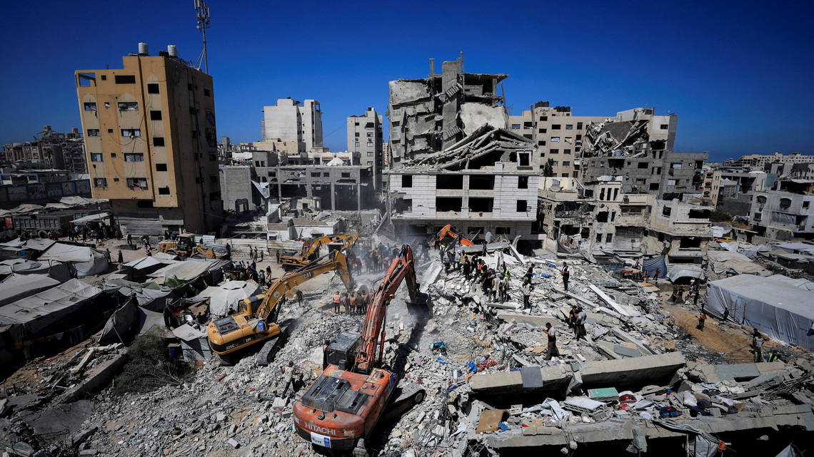 Rescue efforts end after 21 die in collapse of bomb-damaged building in Gaza; 45 saved from rubble 