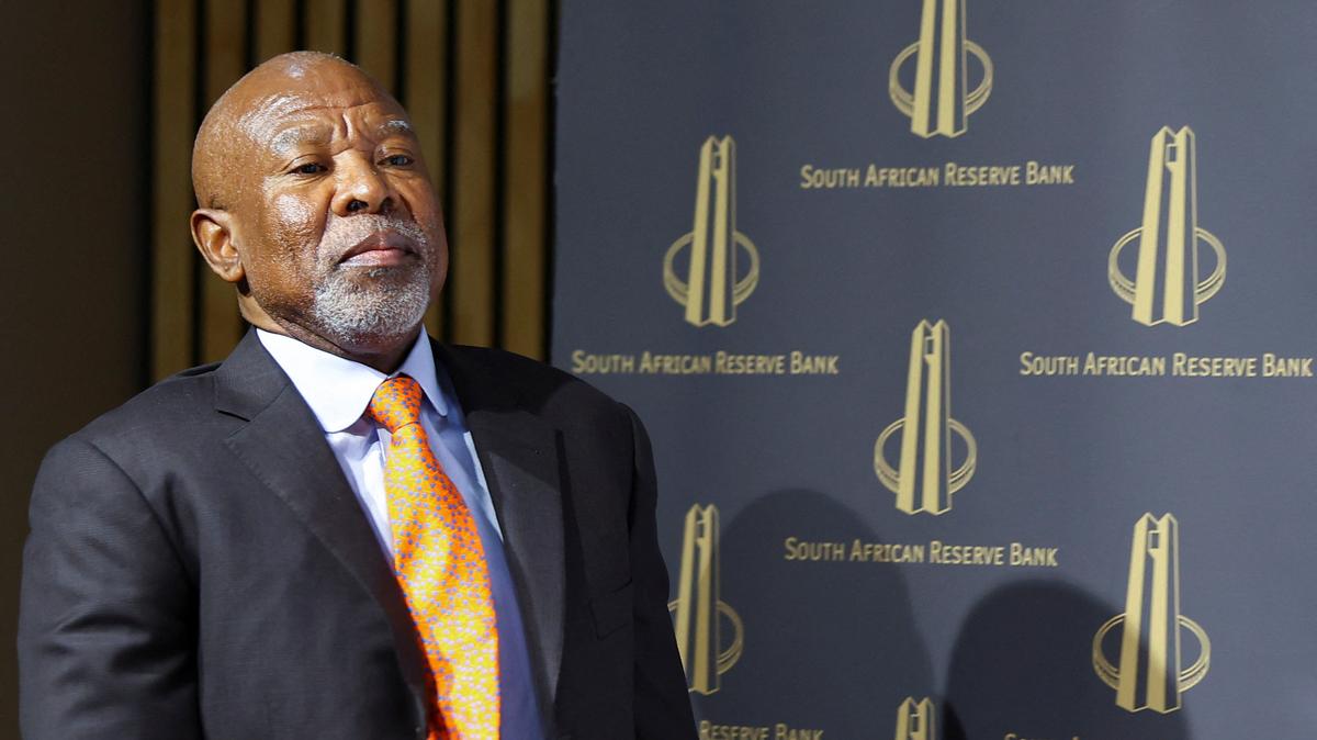 South Africa's central bank governor, Lesetja Kganyago, arrives to deliver a keynote address on monetary policy, growth and jobs at the University of the Witwatersrand in Johannesburg, South Africa, November 1, 2022. REUTERS/Siphiwe Sibeko