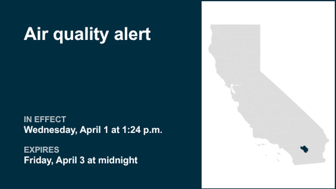 Air quality alert active for Coachella Valley until early Friday 