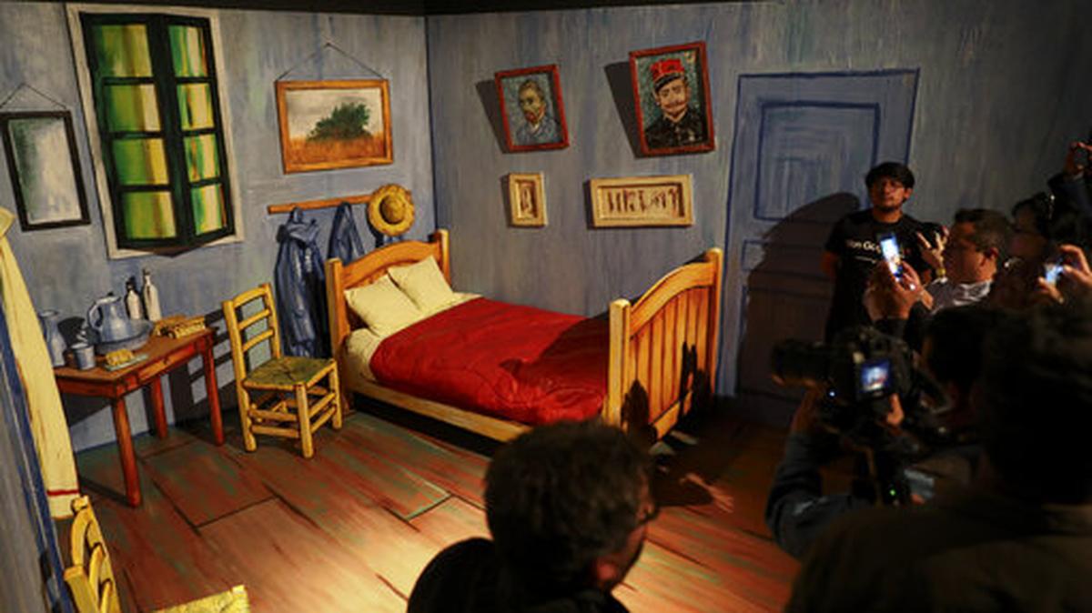 A preview to press of the exhibit “Van Gogh Alive: The Experience” in Mexico City in February 2020.