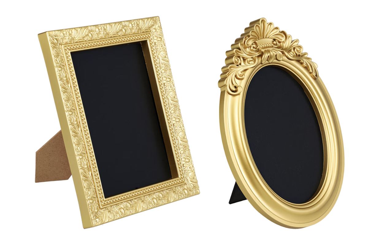 Gold Framed Chalk BoardCourtesy of Dollar Tree