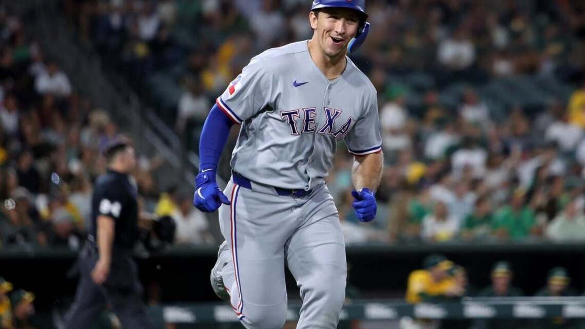 Wyatt Langford helps Rangers rally past A's, snap skid