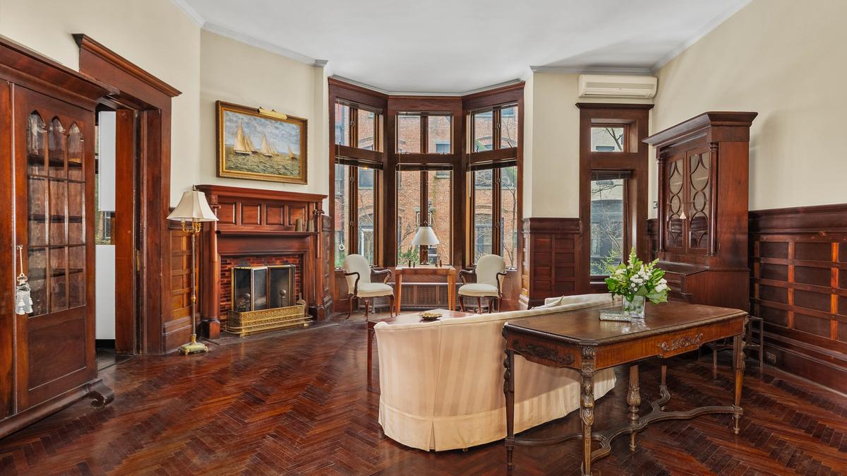 A living room area at 842 Carroll Street. 