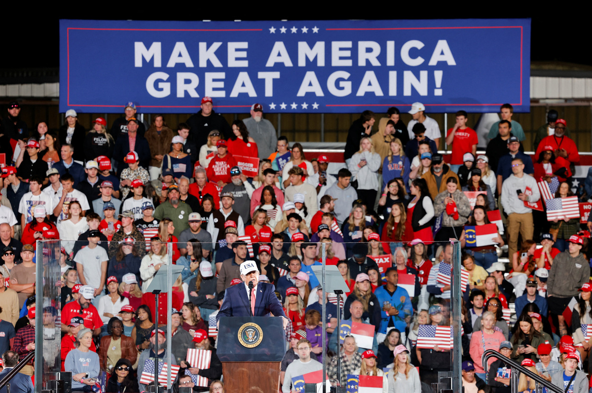 Trump, in North Carolina, says Republicans will defy midterm odds ...