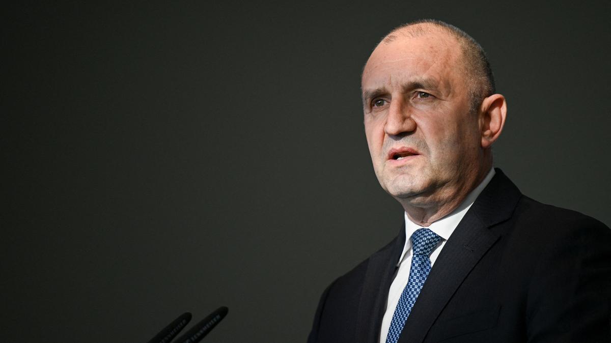 Bulgarian Prime Minister Rumen Radev attends a press conference at the Chancellery in Berlin, Germany May 18, 2026. REUTERS/Annegret Hilse