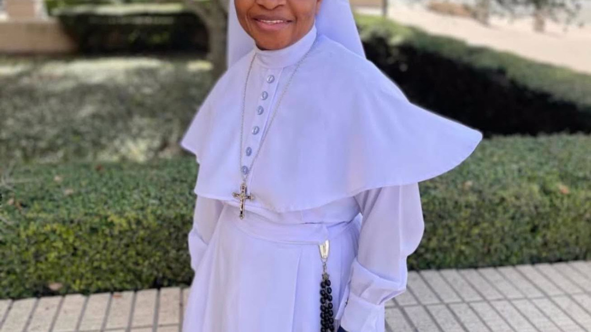 Sister Leticia Ugboaja was detained on June 28, 2026, as she walked to Our Lady of Sorrows Church in McAllen, Texas, to attend Mass.