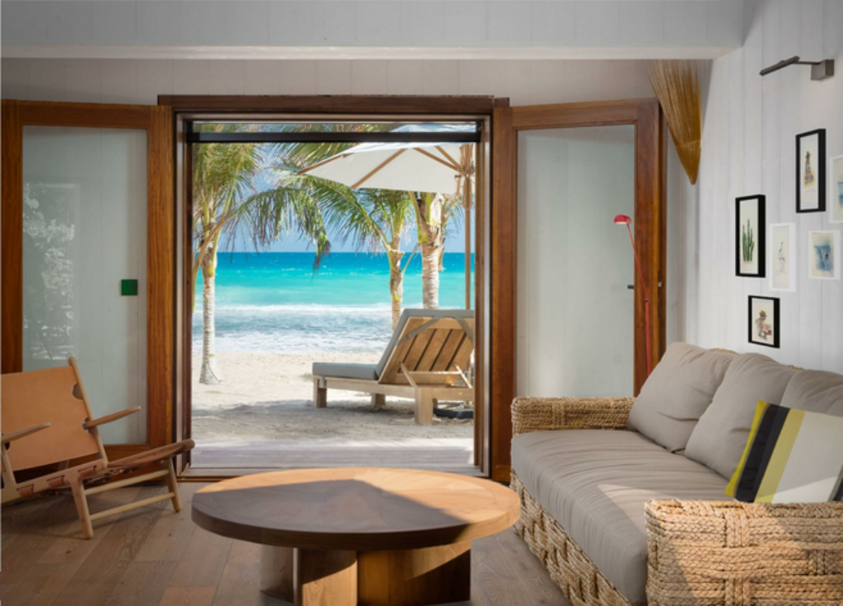 Beachfront accommodations at the luxurious Hotel Manapany. Photo credit: Hotel Manapany