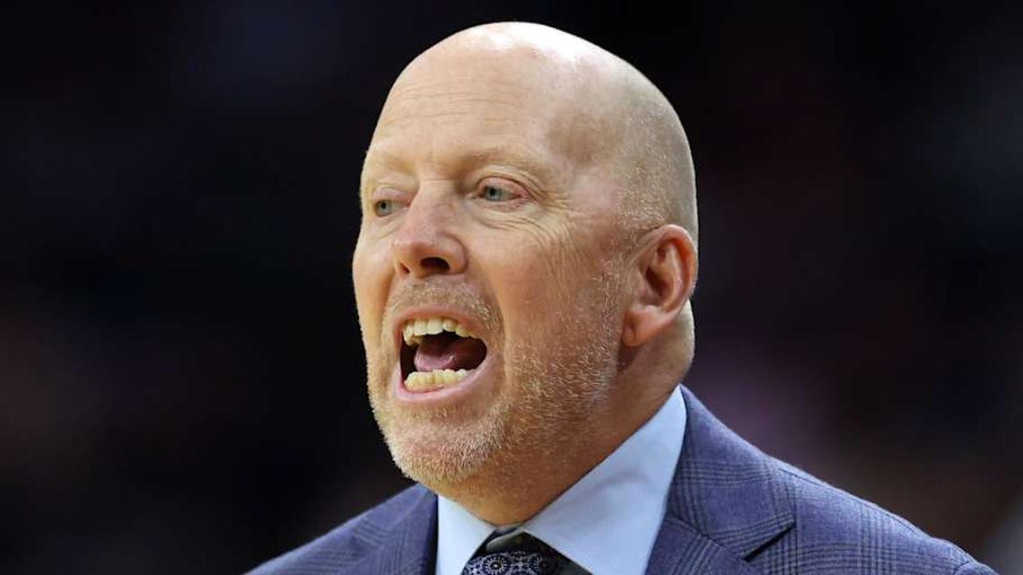  Mar 22, 2026; Philadelphia, PA, USA; UCLA Bruins head coach Mick Cronin reacts in the first half during a second round game of the men's 2026 NCAA Tournament at Xfinity Mobile Arena. Mandatory Credit: Bill Streicher-Imagn Images | Bill Streicher-Imagn Images 