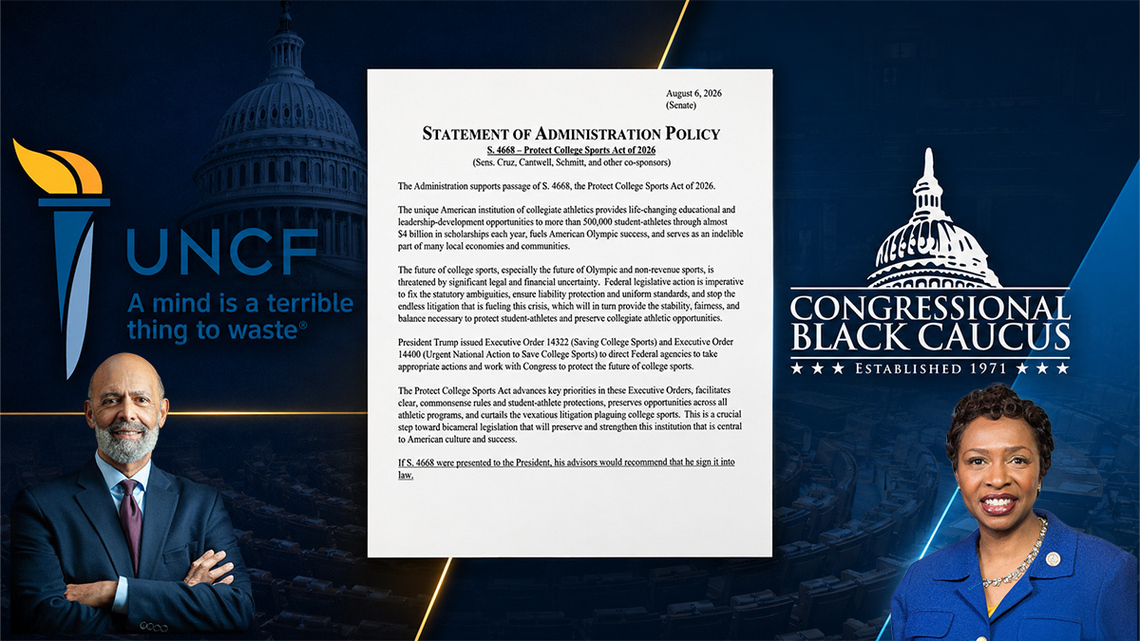College sports bill has UNCF, Congressional Black Caucus on opposite sides 