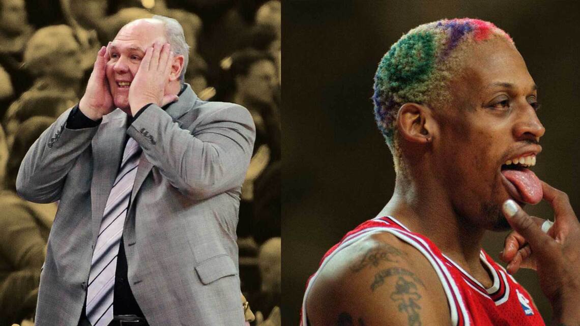 "The NBA is kinda like a joke" – George Karl called out Dennis Rodman's antics during the 1996 Finals 