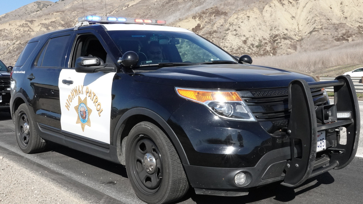 A California Highway Patrol vehicle on Highway 101.