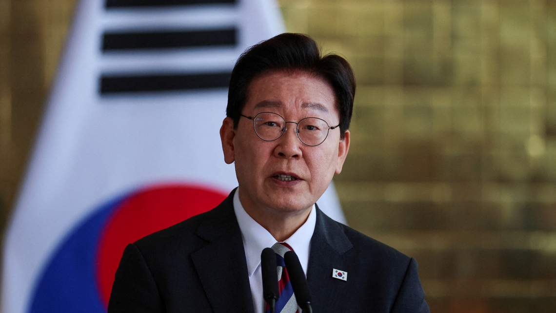 South Korea's Lee urges talks with North Korea to replace armistice with peace 