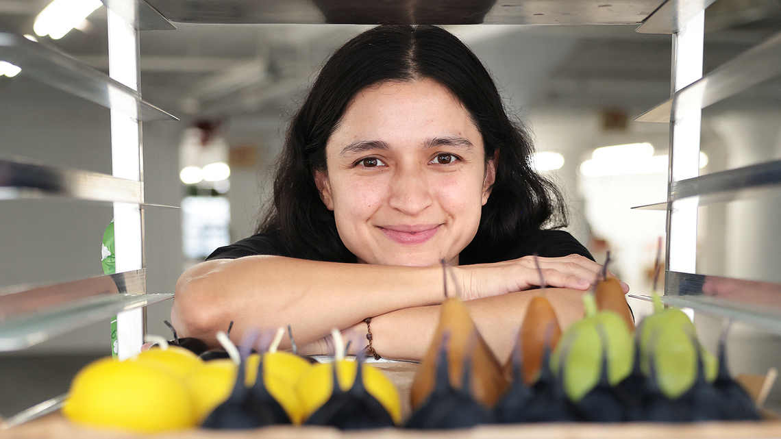 Wait, it's a candle? Her beeswax fruit and veggie ones look so real, you'll want to take a bite