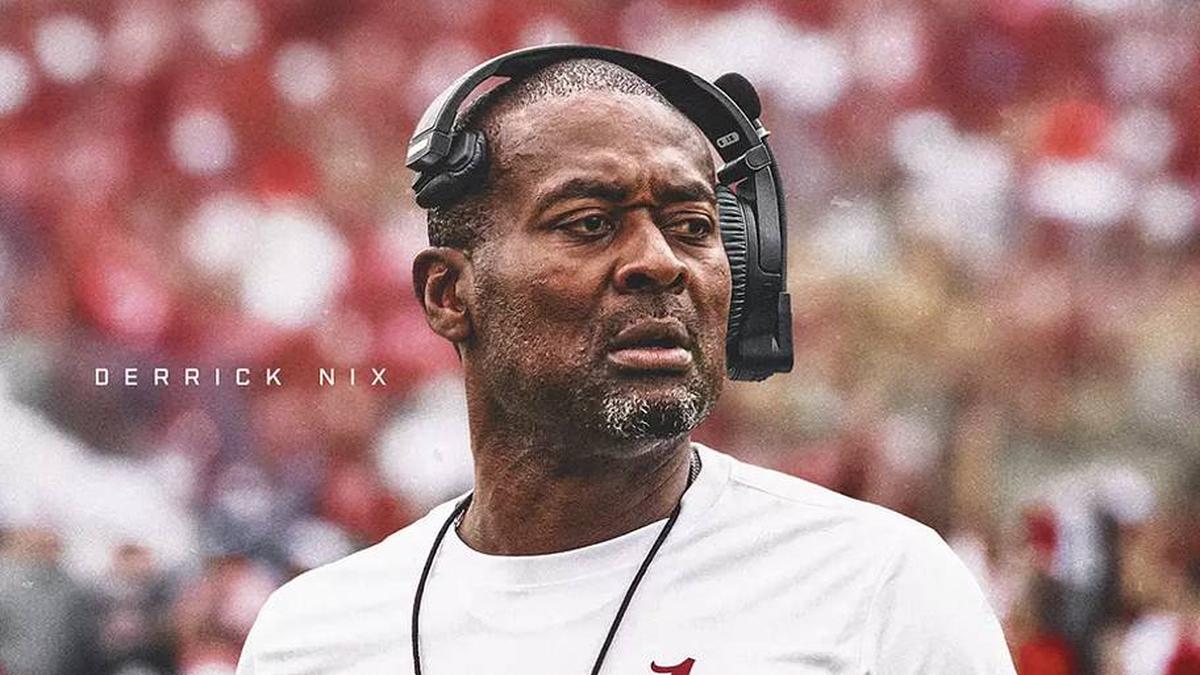  Alabama Wide Receivers Coach Derrick Nix | Obtained from Alabama Athletics 