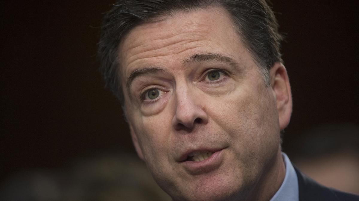 Former FBI Director James Comey testifies before the Senate Intelligence Committee hearing on worldwide threats to America and its allies, on Capitol Hill in Washington, D.C., Feb. 9, 2016. (Molly Riley/AFP/Getty Images/TNS)