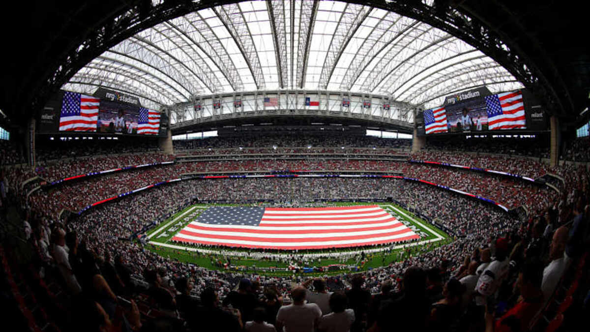  NRG Stadium has previously hosted the Super Bowl. | Carmen Mandato/Getty Images 