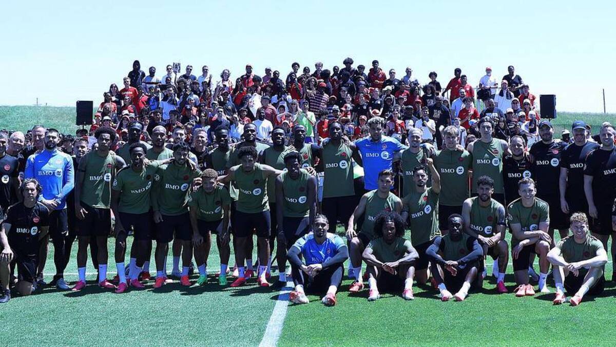  Canada's World Cup team hosted fans at its first session in Toronto. | Steve Russell/Toronto Star/Getty Images 