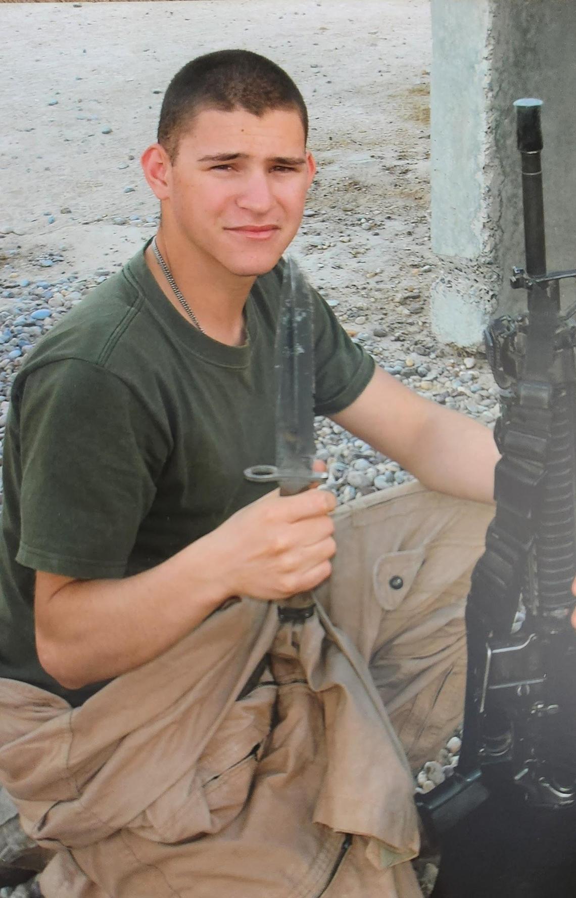  While in Kuwait, the author prepares to deploy to Iraq. (Photo courtesy of Travis Veillon) 