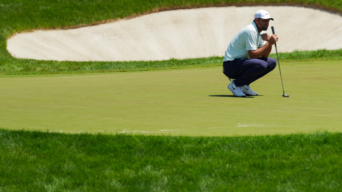 Scottie Scheffler, seen here on June 5, will have to tame one of the most difficult courses in the world if he wants to complete the career Grand Slam this week at Shinnecock Hills Golf Club in New York. 