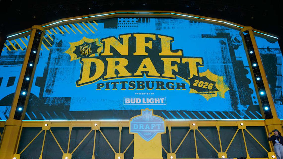  Apr 23, 2026; Pittsburgh, PA, USA; The 2026 NFL Draft Theater stage at Acrisure Stadium. Mandatory Credit: Kirby Lee-Imagn Images | Kirby Lee-Imagn Images 