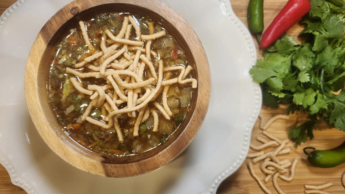 I fell in love with manchow, a fiery Indo-Chinese soup, just last month at a local Indian restaurant in Lake Mary. This month, we celebrate Asian-American and Pacific Islander Heritage, so I figured I'd try my hand at making it. (Amy Drew Thompson/Orlando Sentinel)