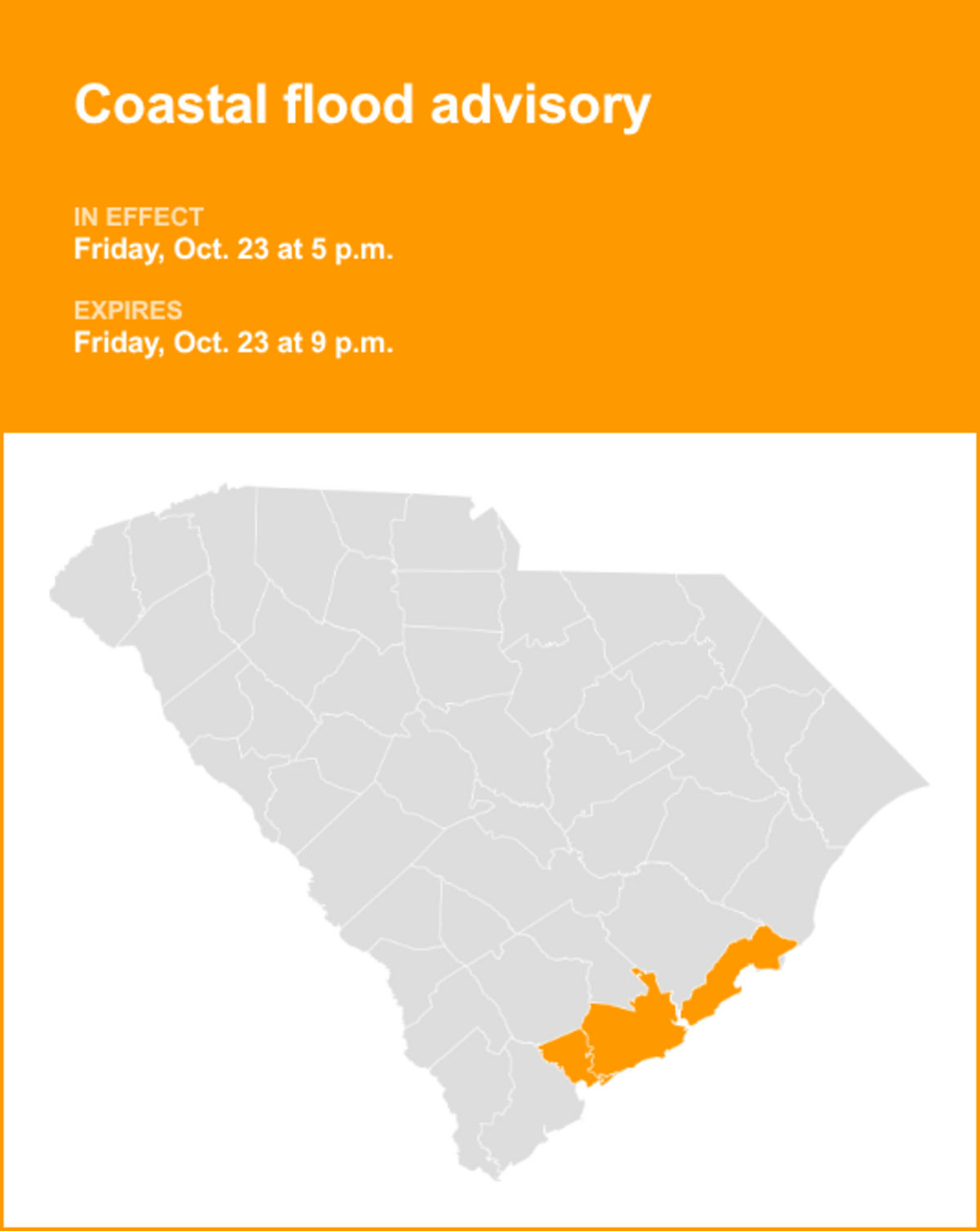 UPDATE: Coastal flood advisory affecting Coastal Colleton and ...