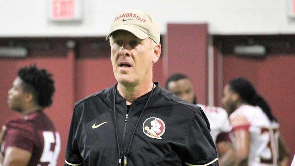  FSU tight ends coach Chris Thomsen at a Tour of Duty conditioning workout on Feb. 13, 2020. Img 5129 | Wayne McGahee III/Democrat, Tallahassee Democrat via Imagn Content Services, LLC 
