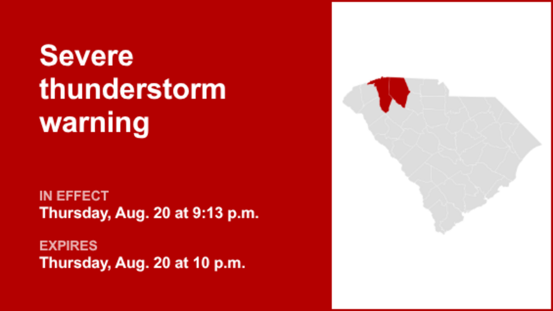 UPDATE: Nickel-sized hail forecast with thunderstorms to hit Greenville and Spartanburg counties 