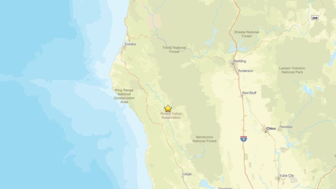 Oct. 21: Earthquake measuring 2.3 shakes region close to Covelo, CA 