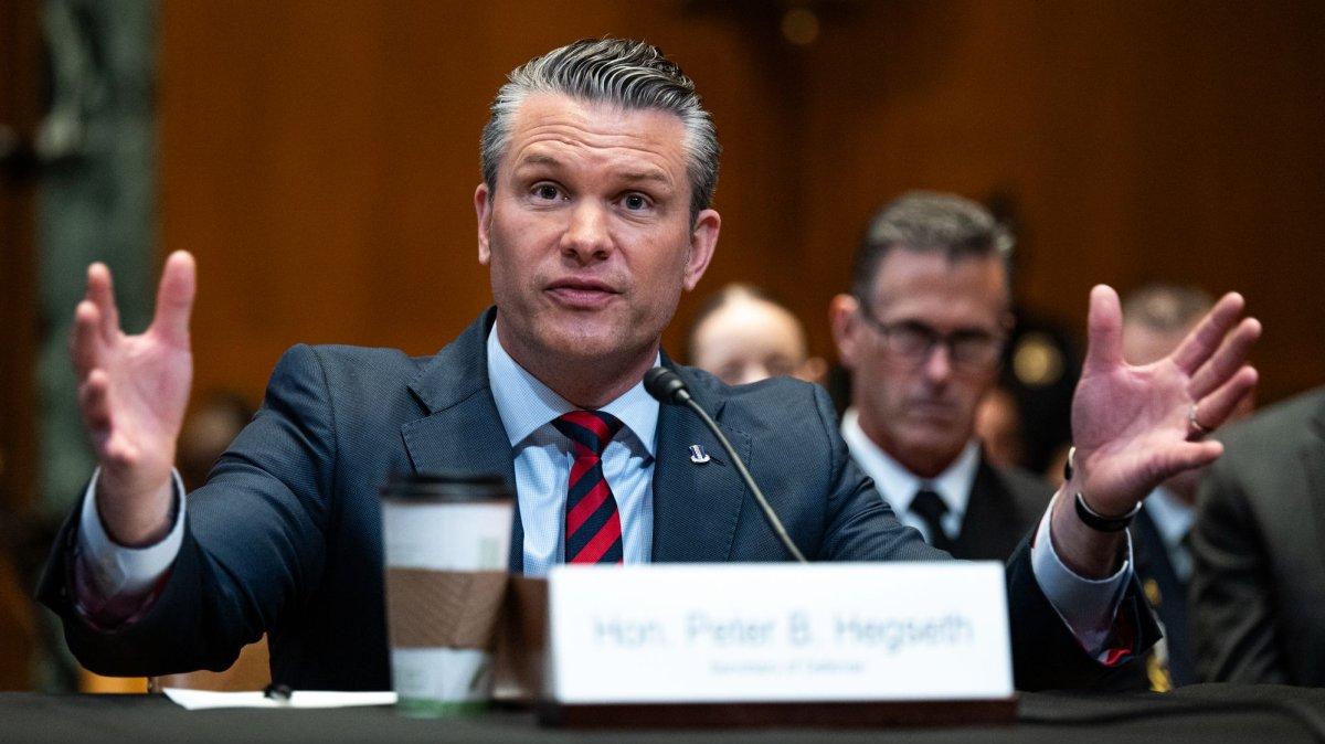 Secretary of Defense Pete Hegseth speaks during a Senate Appropriations Subcommittee on the Pentagon's $1.5 trillion budget request Tuesday at the Dirksen Senate Office Building in Washington, D.C. During the hearing, defense officials revealed the cost of the Iran war has risen to $29 billion. Photo by Annabelle Gordon/UPI