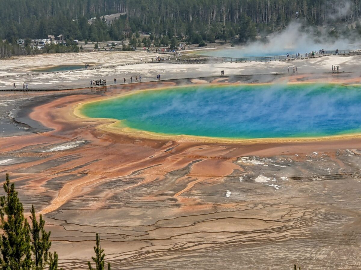  The boardwalk is an easy way to see Grand Prismatic. Photo credit: Cindy Richards 