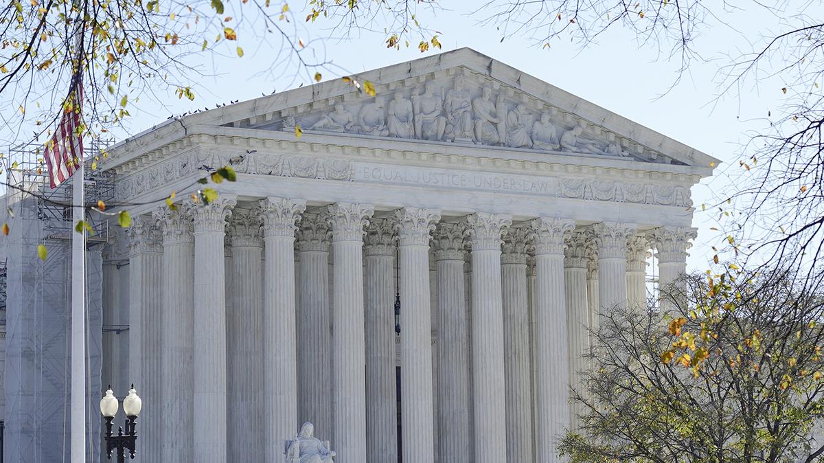 The U.S Supreme Court is seen on Friday, Nov. 3, 2023, in Washington. (AP Photo/Mariam Zuhaib)