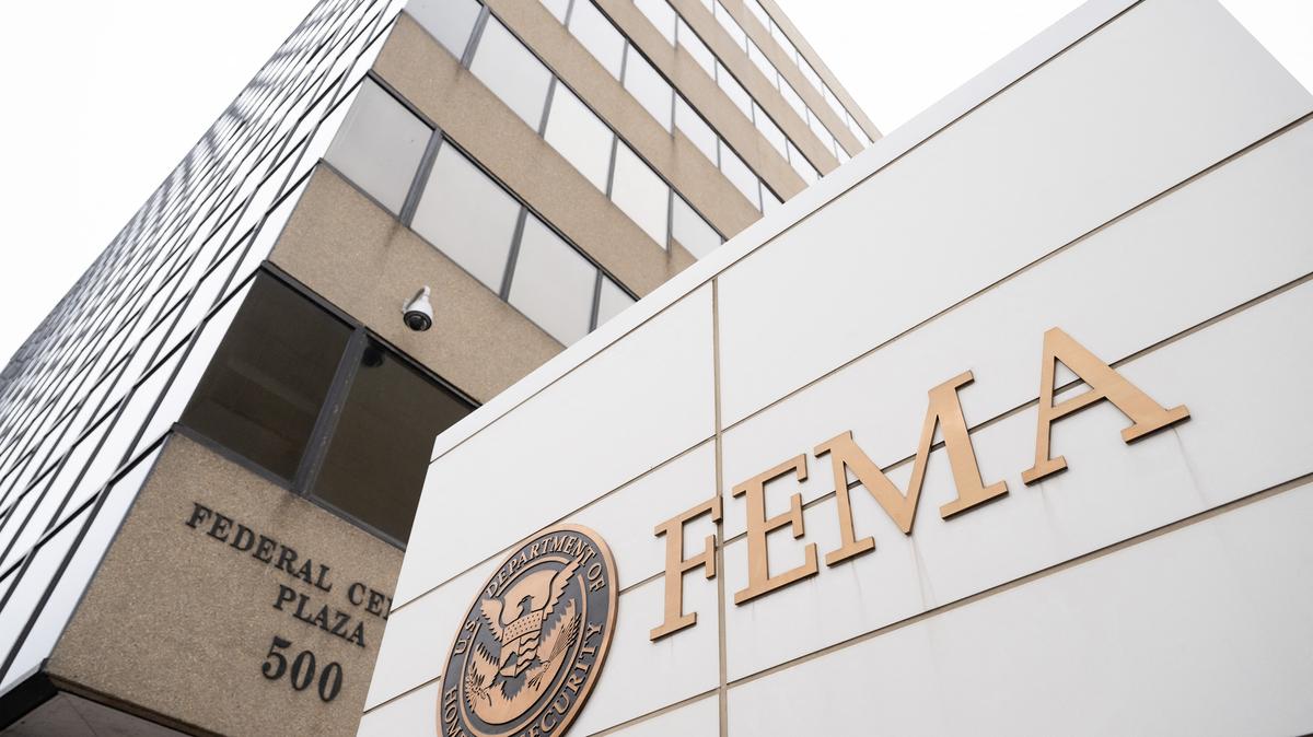 Federal Emergency Management Agency headquarters in Washington, D.C., on Feb. 11, 2025. (Saul Loeb/AFP/Getty Images/TNS)