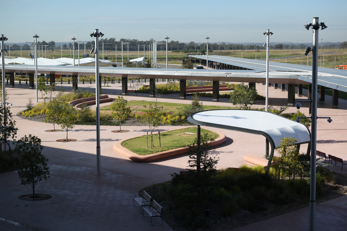 A view of the new Western Sydney International Airport, after Qantas Airways and Jetstar announced they will launch commercial passenger services from the airport after its opening on October 25, in Luddenham, Western Sydney, Australia, June 10, 2026. REUTERS/Hollie Adams